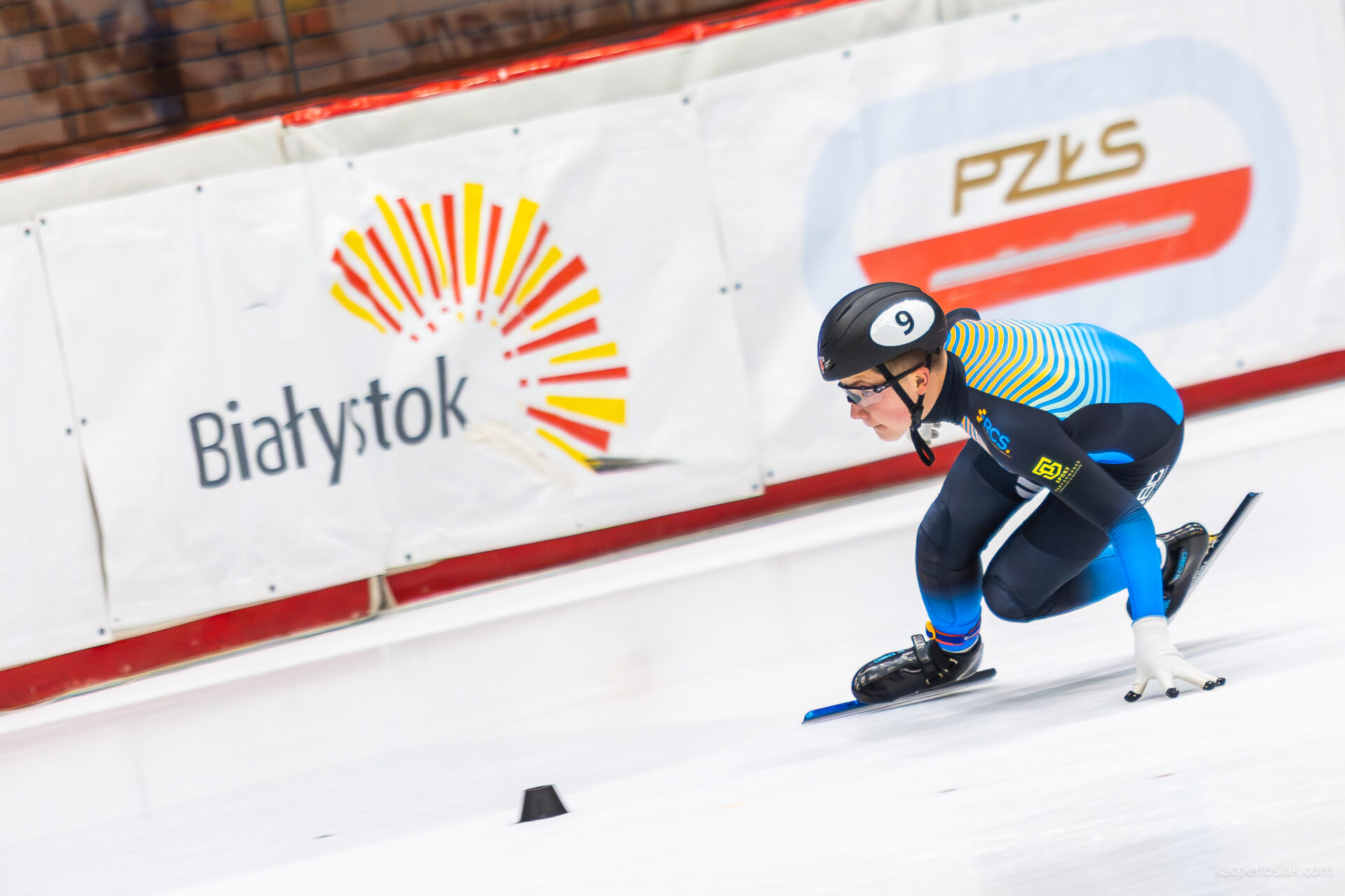 Antoni Szczepański na short tracku podczas OZR Białystok 2025